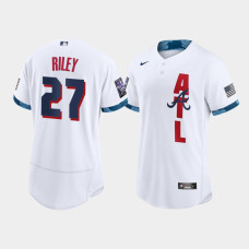 Men Atlanta Braves Austin Riley White 2021 MLB All-Star Game Authentic Jersey