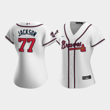 Women Atlanta Braves #77 Luke Jackson White 2021 MLB All-Star Game Replica Jersey